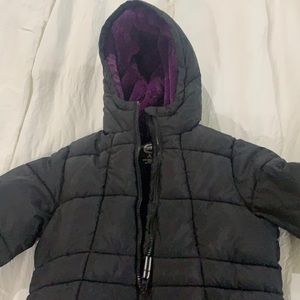 Winter coat with fleece lining. Thick size 7-8 girls